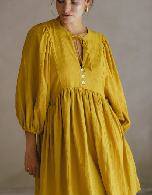 Load image into Gallery viewer, Maribelle Baby Doll Linen Dress by ELF
