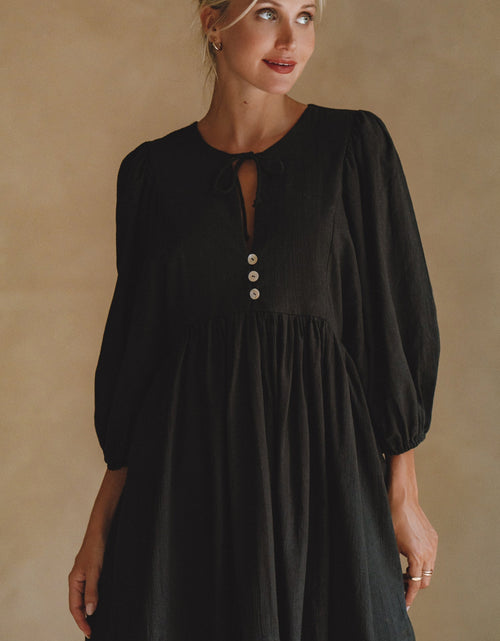 Load image into Gallery viewer, Maribelle Baby Doll Linen Dress by ELF
