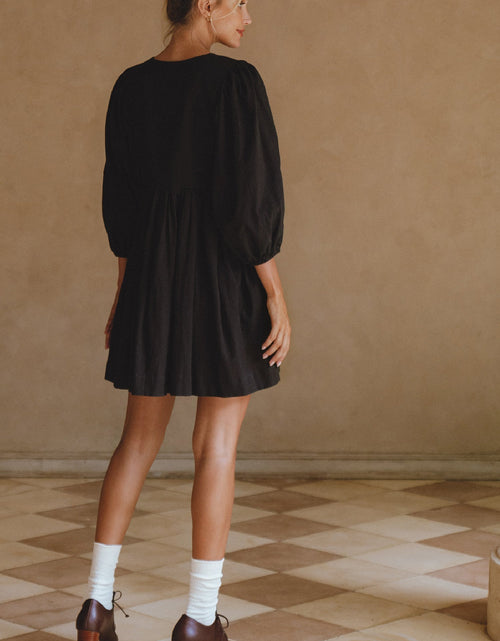 Load image into Gallery viewer, Maribelle Baby Doll Linen Dress by ELF
