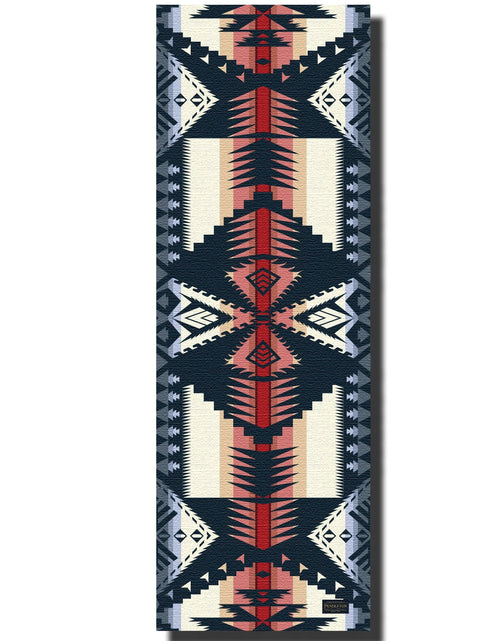 Load image into Gallery viewer, Ascend Yoga Mat Pendleton Eagle Rock Maroon Mat by Yune Yoga

