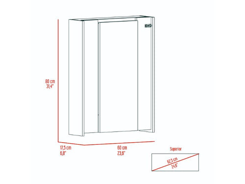 Load image into Gallery viewer, Dalton Foldable Desk, One Shelf With Divisions by FM FURNITURE
