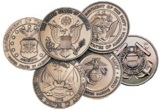 Load image into Gallery viewer, Army Service Medallion, Brass Army Medallion by The Military Gift Store
