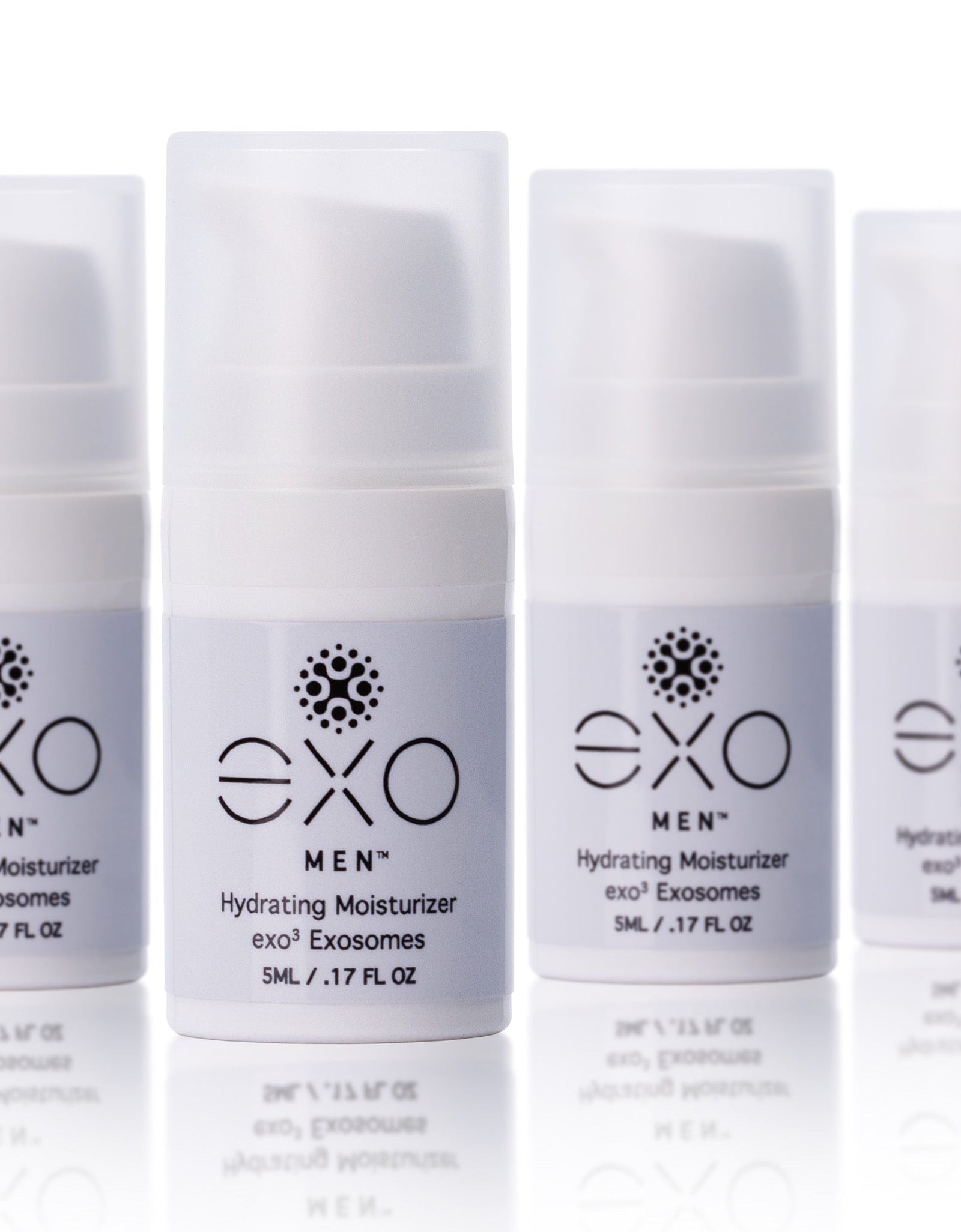 EXO MEN™ - Hydrating Moisturizer - Travel Size, 4 bottles - 5ML / .17 fl oz (x4) by Exoceuticals