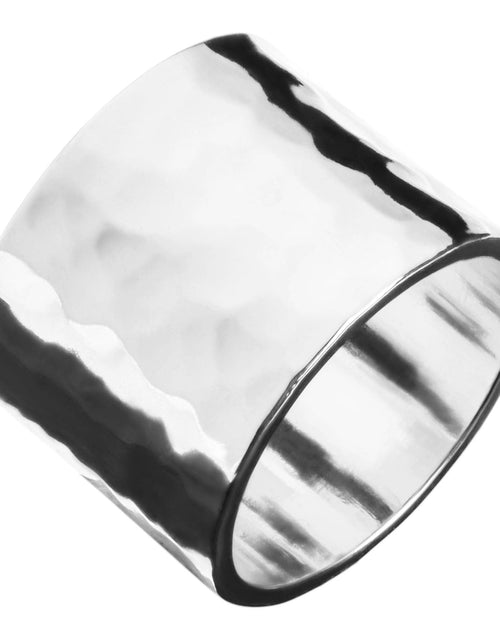 Load image into Gallery viewer, Men's Hammered Wide Ring by eklexic jewelry

