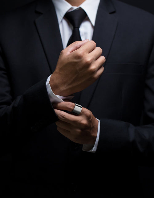 Load image into Gallery viewer, Men's Thick Flat Ring by eklexic jewelry
