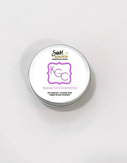 Load image into Gallery viewer, KGC x The Haus of Sparkle: Swirl &amp; Sparkle Meridian Hills Brush Cleaner by Kawaii Girl Cosmetics
