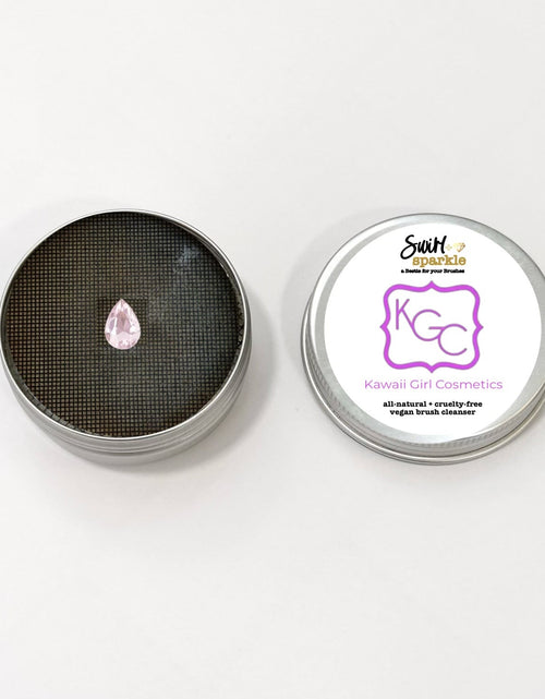 Load image into Gallery viewer, KGC x The Haus of Sparkle: Swirl &amp; Sparkle Meridian Hills Brush Cleaner by Kawaii Girl Cosmetics
