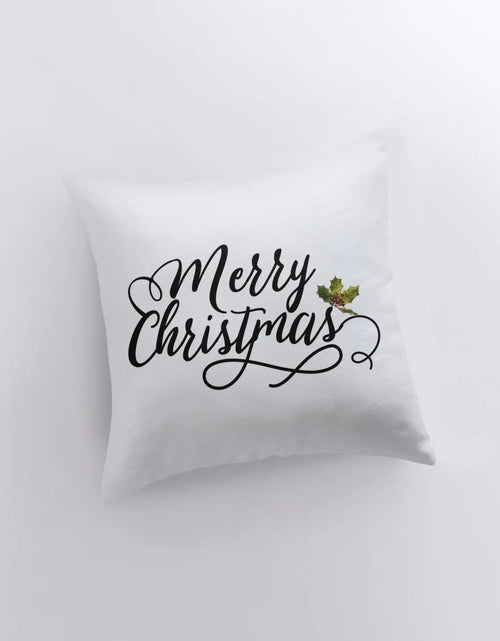 Load image into Gallery viewer, Merry Christmas | Mistletoe | Throw Pillow | Christmas Pillow | Home Decor | Christmas Pillow | Teacher Gift | New Home Gift | Grandma Gift | Mom Gift by UniikPillows
