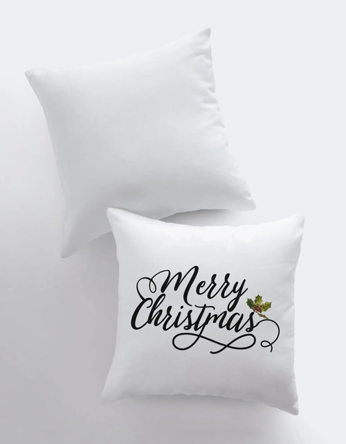 Load image into Gallery viewer, Merry Christmas | Mistletoe | Throw Pillow | Christmas Pillow | Home Decor | Christmas Pillow | Teacher Gift | New Home Gift | Grandma Gift | Mom Gift by UniikPillows
