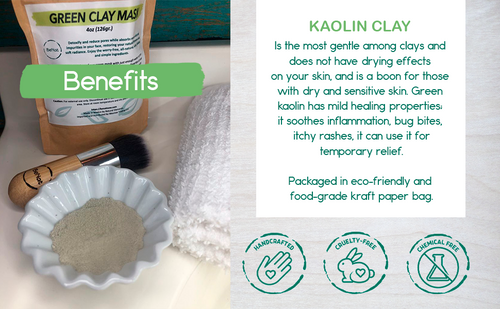 Load image into Gallery viewer, Green Clay Mask by BeNat
