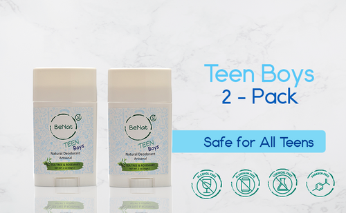 Load image into Gallery viewer, 2-Pack all-Natural Deodorants for Kids &amp; Teens by BeNat
