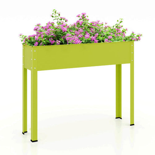 Load image into Gallery viewer, Metal Raised Garden Bed with Legs and Drainage Hole-40 x 11 x 31.5 inches
