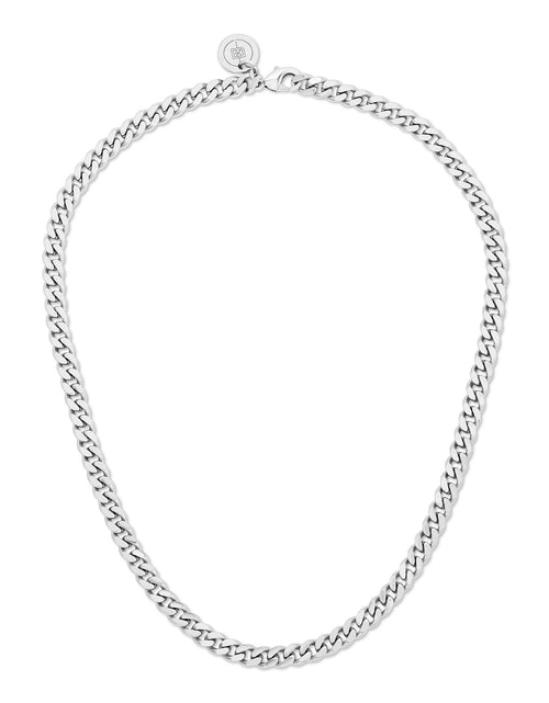 Load image into Gallery viewer, Micro Link Curb Chain Necklace by eklexic jewelry
