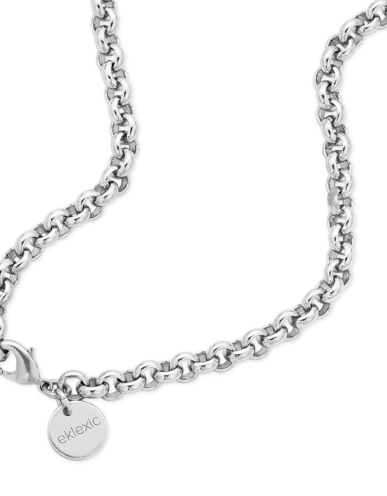 Micro Royal Chain with XL Baroque Pearl Pendant Necklace by eklexic jewelry