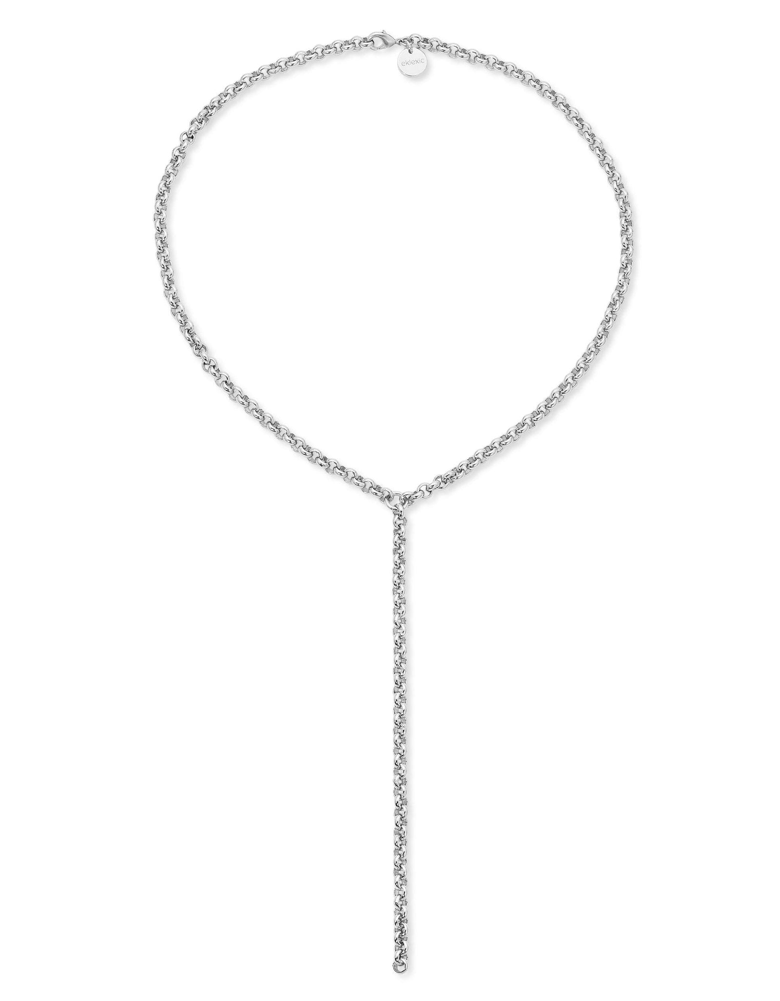 Micro Royal Rolo Chain Lariat by eklexic jewelry
