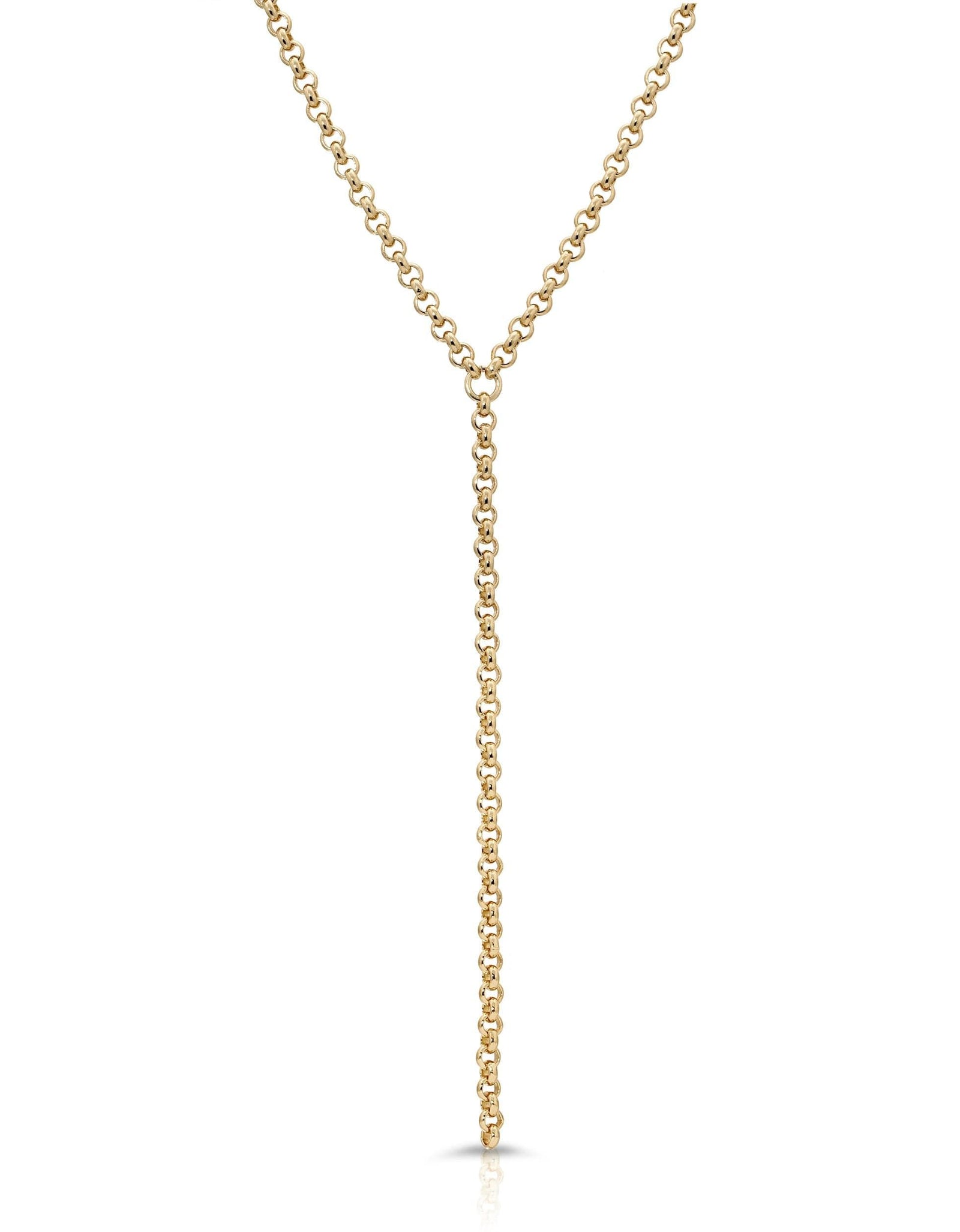 Micro Royal Rolo Chain Lariat by eklexic jewelry