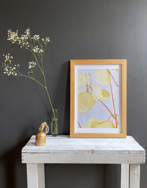 Load image into Gallery viewer, Art Print:  Milkweed on Pale Grey by India &amp; Purry
