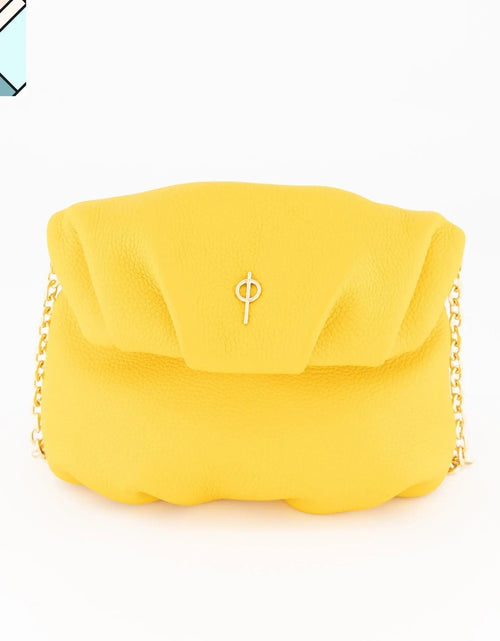 Load image into Gallery viewer, Mini Leda Floater Handbag Yellow by Ladiesse
