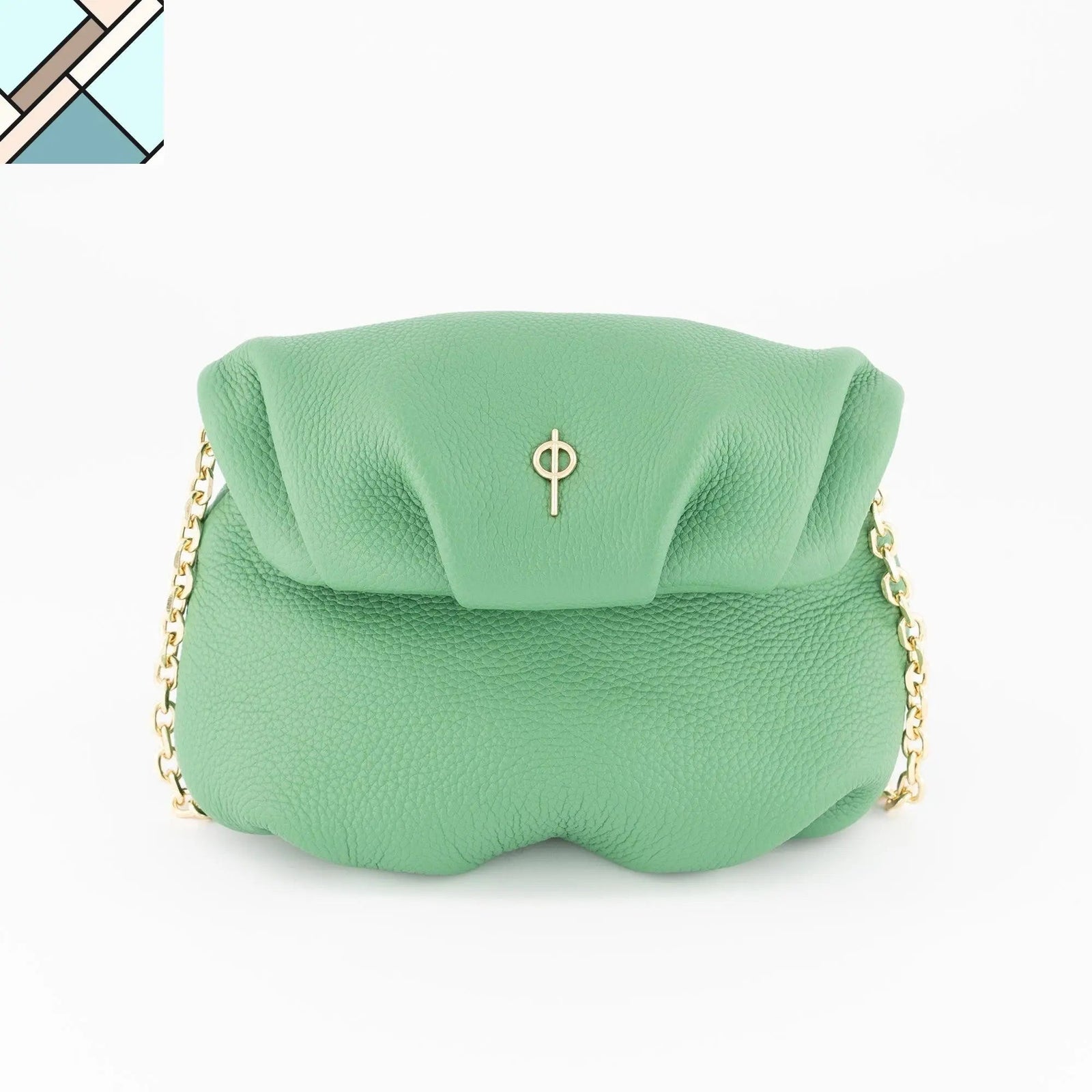 Mini Leda Floater Handbag Yellow by Ladiesse