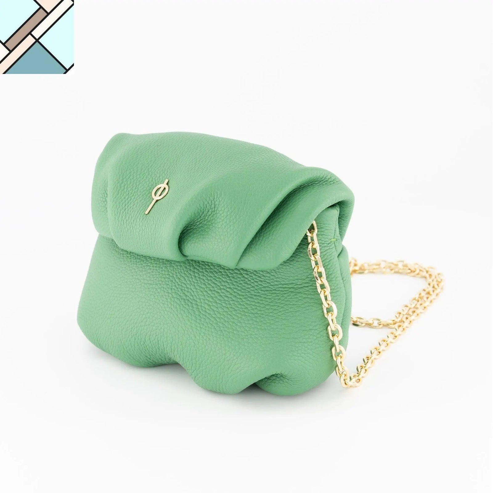 Mini Leda Floater Handbag Yellow by Ladiesse