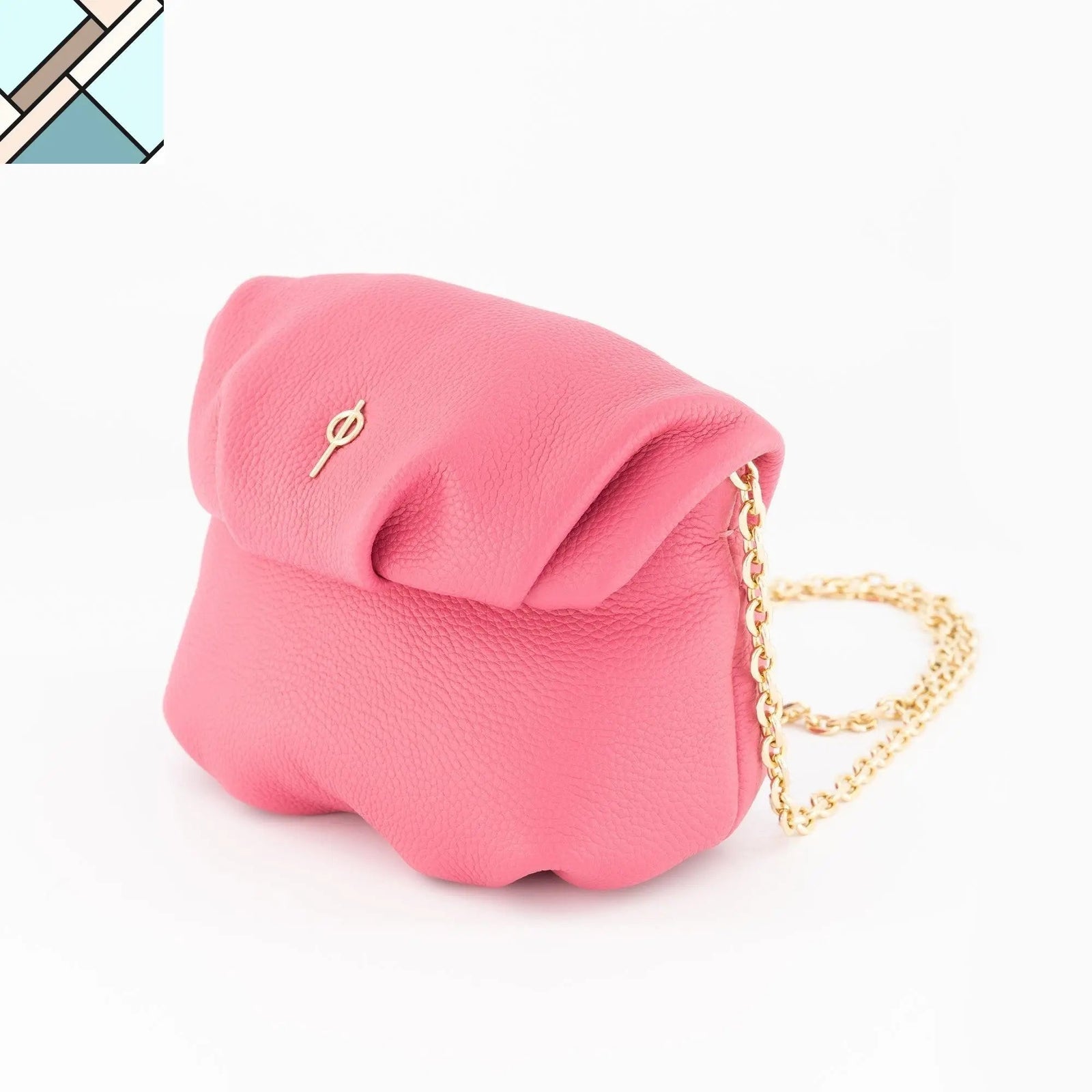 Mini Leda Floater Handbag Yellow by Ladiesse