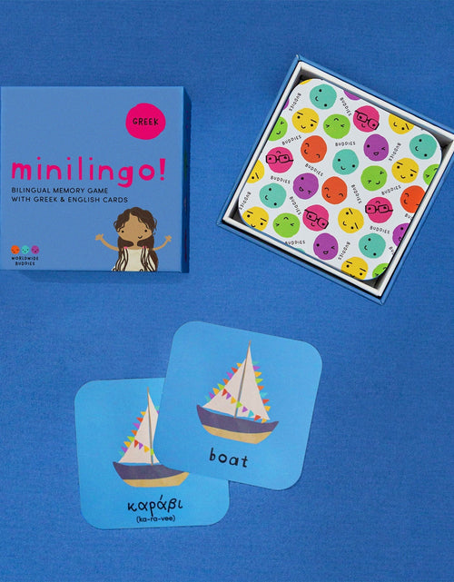 Load image into Gallery viewer, Minilingo, English/Greek Flashcards by Worldwide Buddies
