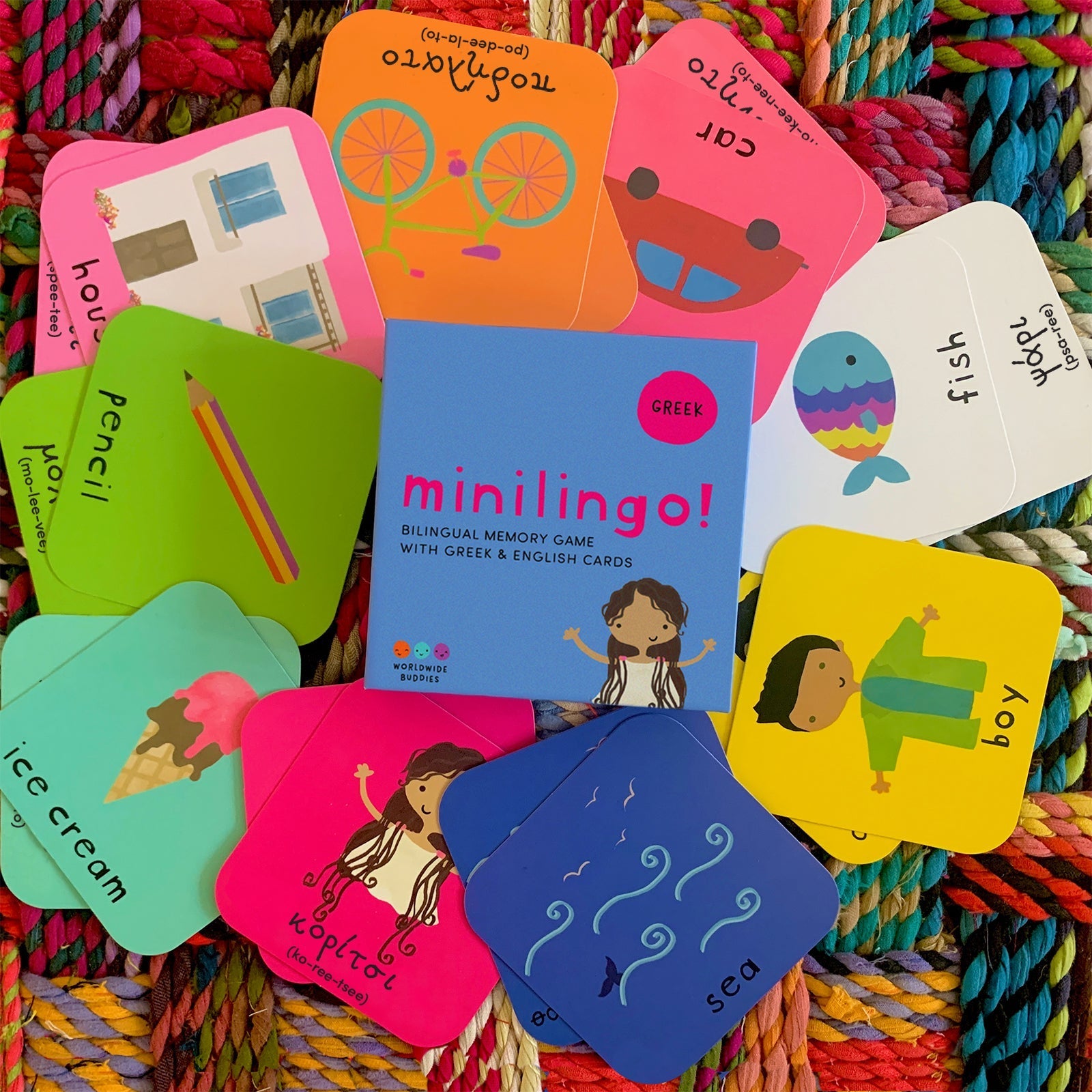 Minilingo, English/Greek Flashcards by Worldwide Buddies
