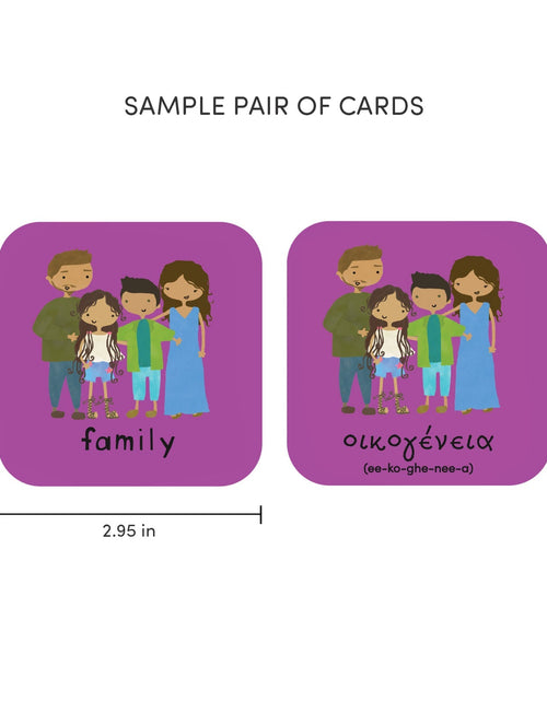 Load image into Gallery viewer, Minilingo, English/Greek Flashcards by Worldwide Buddies
