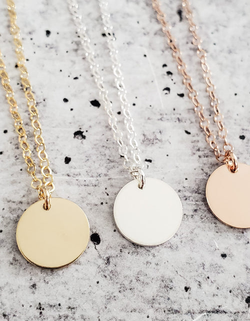 Load image into Gallery viewer, Minimalist Daisy Charm Necklace by Salt and Sparkle
