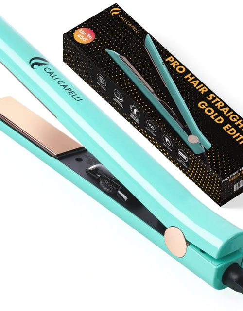 Load image into Gallery viewer, Pro-Series 1″ Titanium Hair Straightener Mint by Calicapelli Hair Tools
