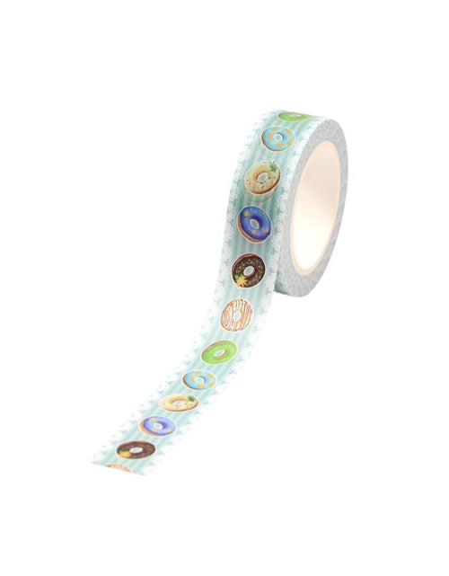 Load image into Gallery viewer, Minty Donuts and Lace Washi Tape | Gift Wrapping and Craft Tape by The Bullish Store
