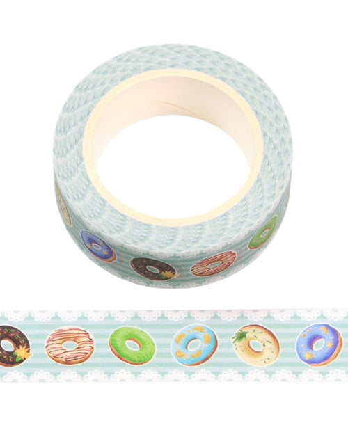Load image into Gallery viewer, Minty Donuts and Lace Washi Tape | Gift Wrapping and Craft Tape by The Bullish Store
