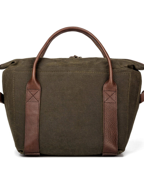Load image into Gallery viewer, White Wing Waxed Canvas Cooler by Mission Mercantile Leather Goods

