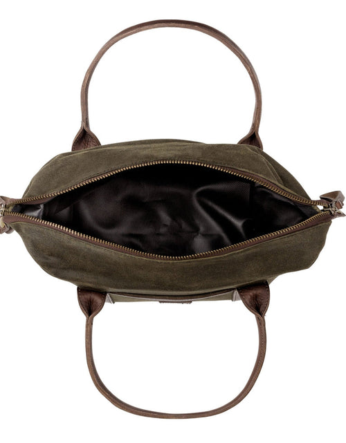 Load image into Gallery viewer, White Wing Waxed Canvas Cooler by Mission Mercantile Leather Goods
