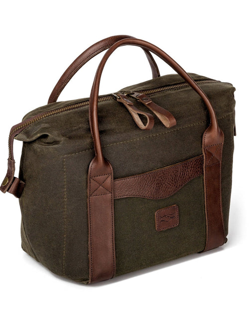 Load image into Gallery viewer, White Wing Waxed Canvas Cooler by Mission Mercantile Leather Goods
