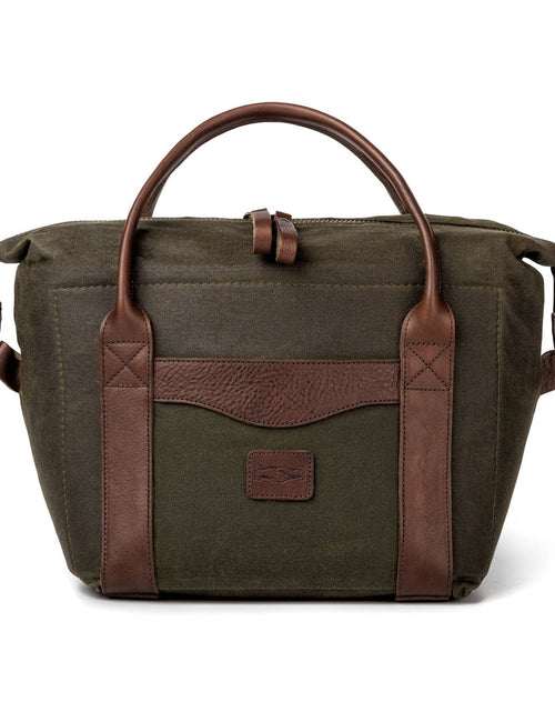 Load image into Gallery viewer, White Wing Waxed Canvas Cooler by Mission Mercantile Leather Goods

