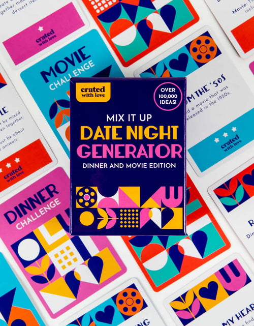 Load image into Gallery viewer, Mix It Up Date Night Generator: Dinner and a Movie Edition by Crated with Love
