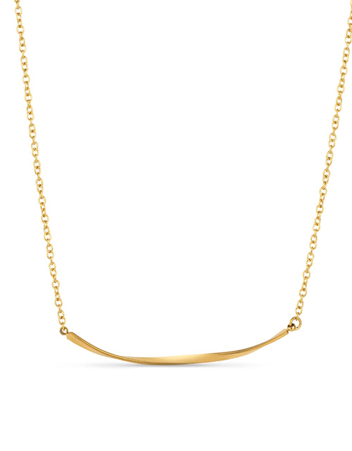 Load image into Gallery viewer, Arvo Mobius Bar Necklace - Gold by Arvo
