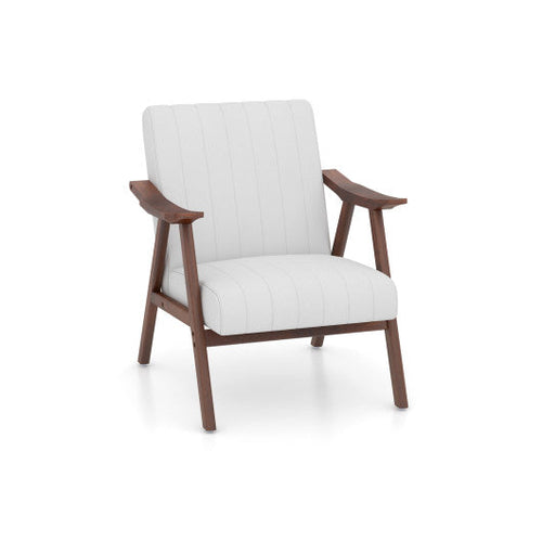 Load image into Gallery viewer, Modern Accent Chair Leisure Armchair with Felt Pads-Beige

