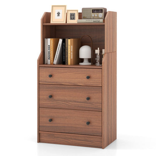 Load image into Gallery viewer, Modern Storage Dresser with Anti-toppling Device-Walnut
