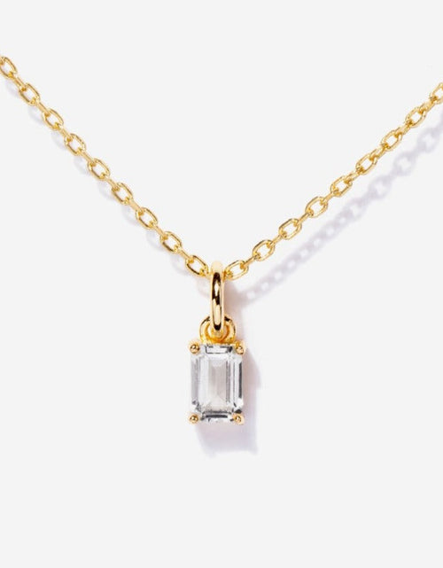 Load image into Gallery viewer, Birthstone Necklace - April by Little Sky Stone
