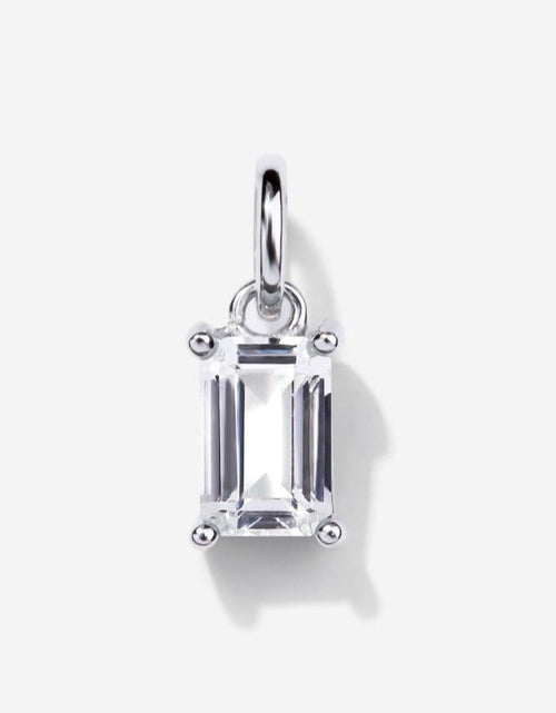 Load image into Gallery viewer, Moissanite Silver Charm by Little Sky Stone
