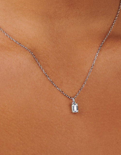 Load image into Gallery viewer, Moissanite Silver Charm by Little Sky Stone

