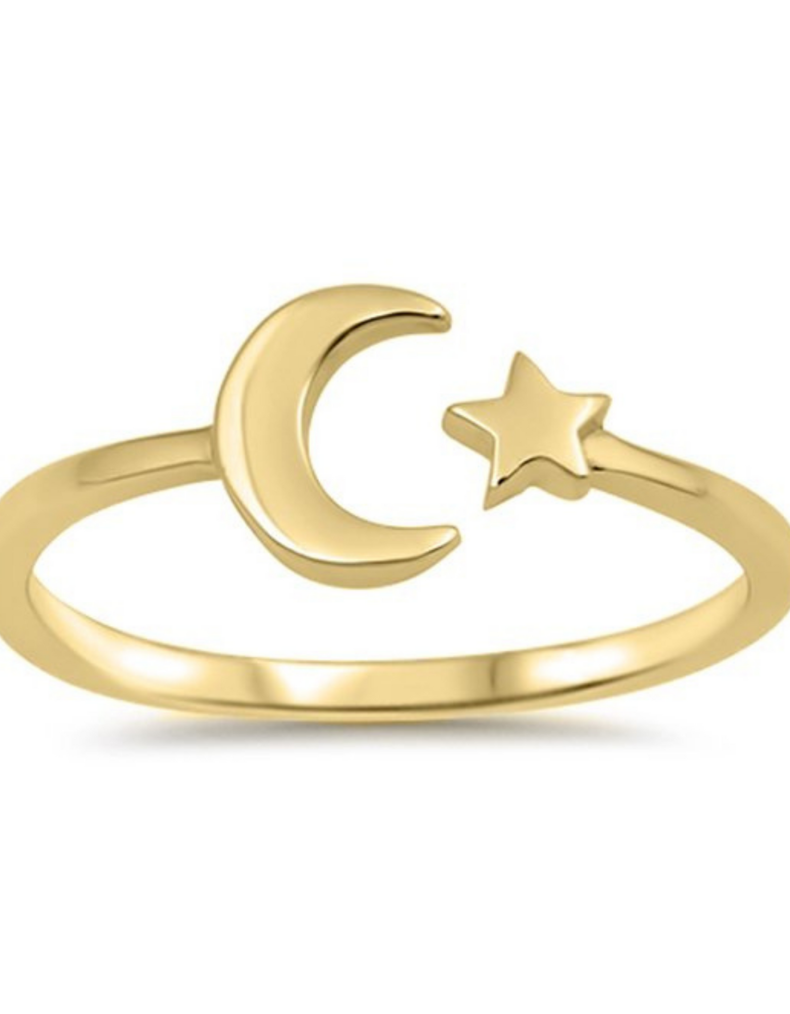 Moon + Star Ring Celestial Ring by Wicked Good Perfume