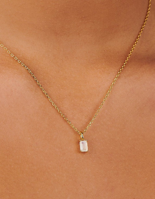 Load image into Gallery viewer, Moonstone Necklace Charm by Little Sky Stone
