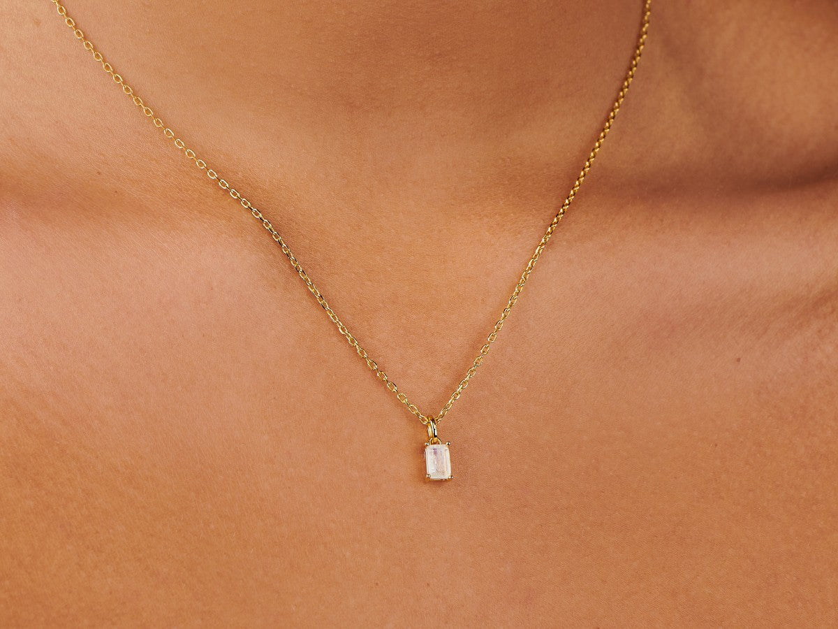 Moonstone Necklace Charm by Little Sky Stone