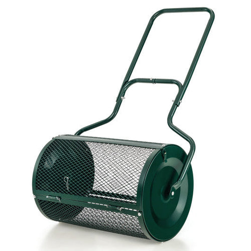 Load image into Gallery viewer, 24 Inches Peat Moss Spreader with Upgrade Side Latches and U-shape Handle-Green
