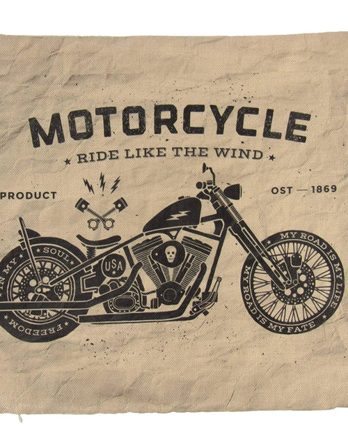 Load image into Gallery viewer, Motorcycles | Pillow Cover | Gift for Him | Throw Pillow | Home Décor | Boyfriend | Dad Gift | Classic Motorcycle by UniikPillows
