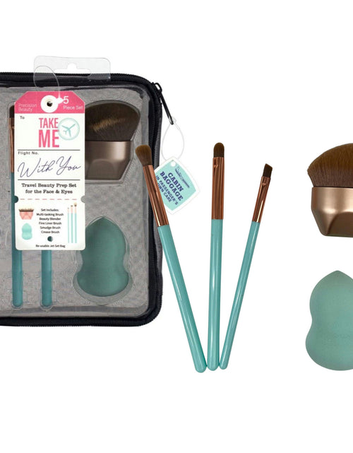 Load image into Gallery viewer, Precision Beauty Take Me With You 5 Piece Travel Beauty Prep Set For Face and Eyes
