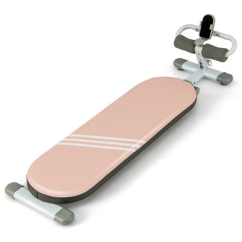 Load image into Gallery viewer, Multifunctional Sit Up Bench Workout Bench with 3 Gear Adjustable Angles and Adjustable Length-Pink
